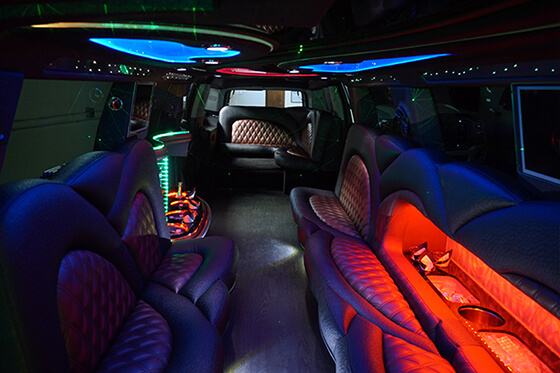 Hummer h2 limo service interior